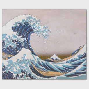 Tsunami Great Wave off Kanagawa Japan by Hokusai Wrapping Paper