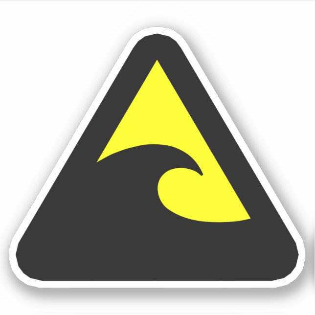 Tsunami Hazard Sign (Front)