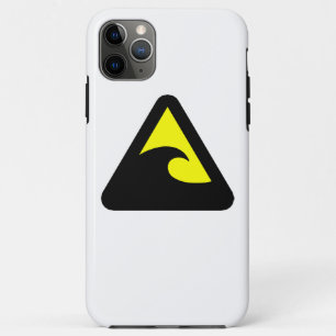 Tsunami Hazard Sign iPhone 11 Pro Max Case