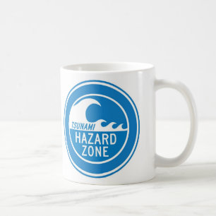 TSUNAMI HAZARD ZONE COFFEE MUG