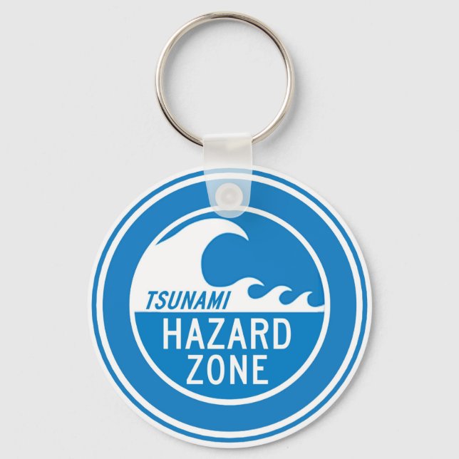 TSUNAMI HAZARD ZONE KEY RING (Front)