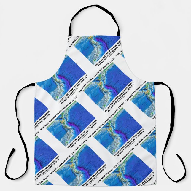 Tsunami Puerto Rico Trench Plate Tectonics Earth Apron (Front)