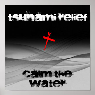 TSUNAMI RELIEF CALM THE WATERS POSTER