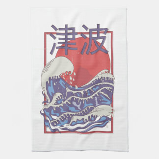 Tsunami Tea Towel