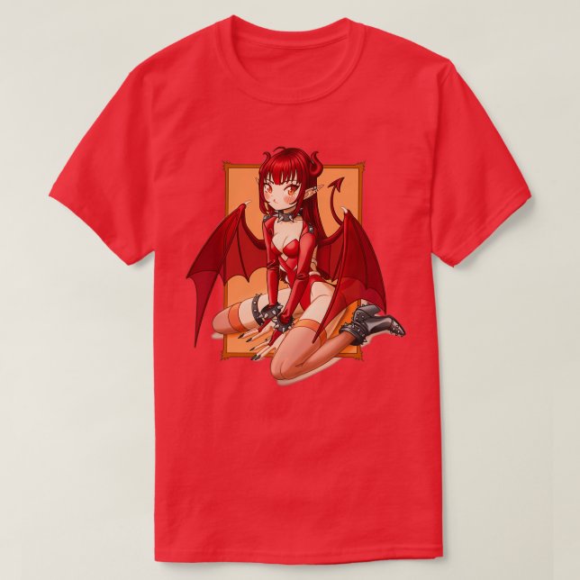Tsundere Succubus T-Shirt (Design Front)