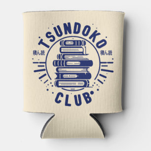 Tsundoku Club Book Lovers Bibliophile Booktok Can Cooler