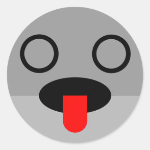 Tsung-Jo Clupkitz Face Classic Round Sticker
