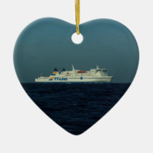 TT Line Ferry Ceramic Tree Decoration