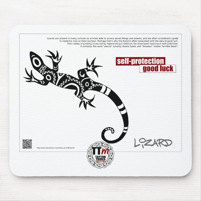 TT Meanings - LIZARD Mouse Mat (Front)