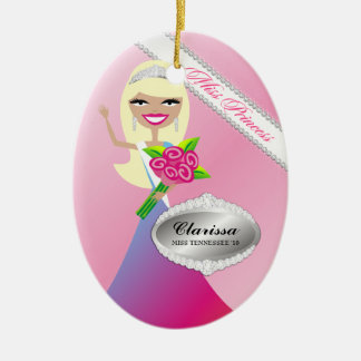 TT-Miss Princess Blonde Custom Photo Ornament
