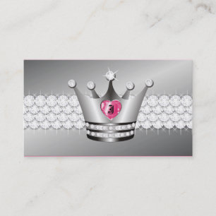 TT-Perfect Princess Faux Silver Business Card