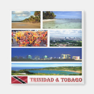 TT - Trinidad and Tobago - Mosaic Collage Magnet