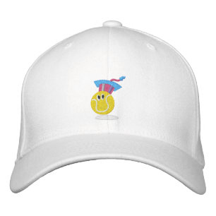 TTA_smiling ball + name on side Embroidered Hat