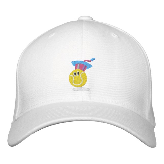 TTA_smiling ball + name on side Embroidered Hat (Front)