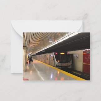 TTC Toronto Subway Lawrence Station Note Card