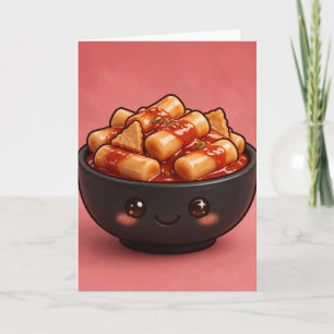 Tteokbokki — Korean Street Food Greeting Card