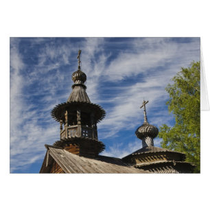 Ttraditional wooden Russian Orthodox church