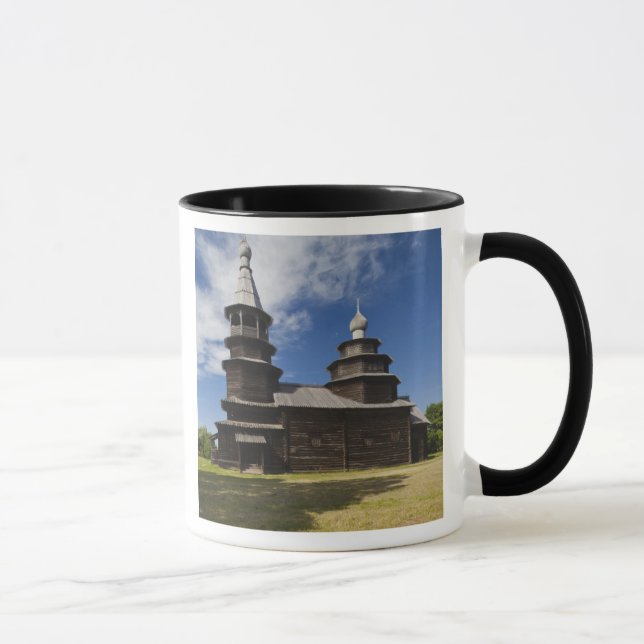Ttraditional wooden Russian Orthodox church Mug (Right)