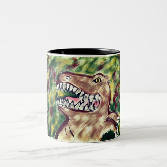 tTrex Two-Tone Coffee Mug (Center)