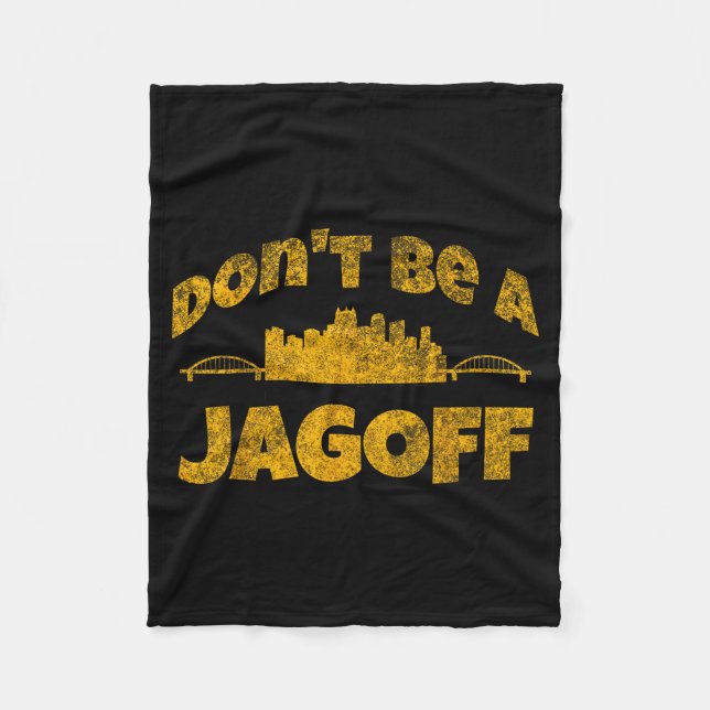 Ttsburgh Jagoff Yinz Funny Yinzer Steel City 412 H Fleece Blanket (Front)