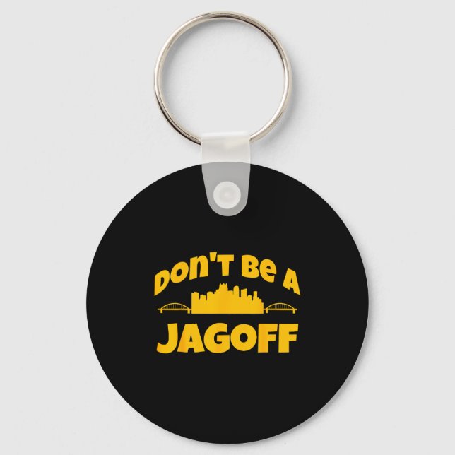 Ttsburgh Jagoff Yinz Funny Yinzer Steel City 412 H Key Ring (Front)