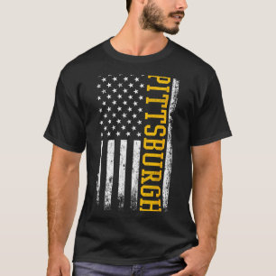 Ttsburgh Usa Flag Patriotic American From Ttsburgh T-Shirt