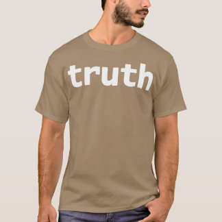 TTypography Minimal White Text T-Shirt