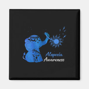 Tu Alopecia Awareness Month Costume Dandelion Elep Magnet