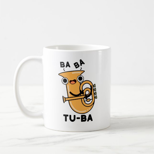 Tu-ba Funny Tuba Puns  Coffee Mug (Left)