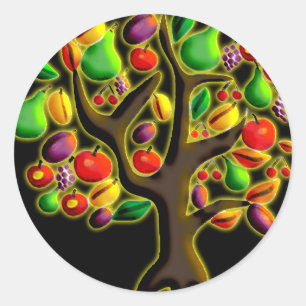 Tu Bishvat Classic Round Sticker