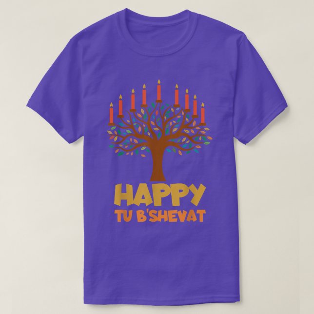 Tu BiShvat Happy Tu B'Shevat T-Shirt (Design Front)