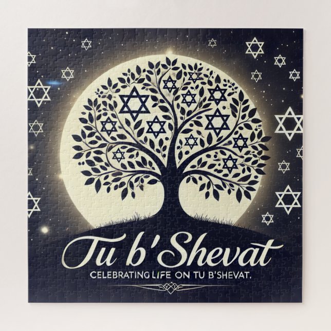 Tu B'Shevat Tree of Life - An Eternal Symbol Jigsaw Puzzle (Horizontal)
