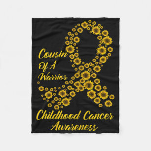Tu Childhood Cancer Awareness Month Costume Cousin Fleece Blanket