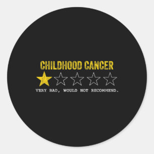 Tu Childhood Cancer Awareness Month Costume Ribbon Classic Round Sticker