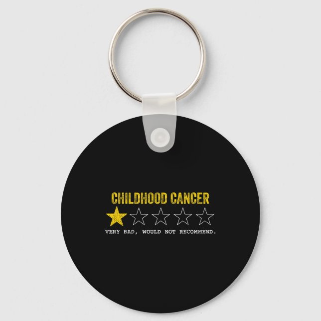 Tu Childhood Cancer Awareness Month Costume Ribbon Key Ring (Front)