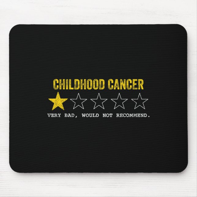 Tu Childhood Cancer Awareness Month Costume Ribbon Mouse Mat (Front)
