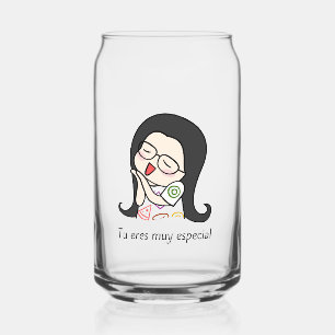 tu eres muy especial quote  dall. you very special can glass