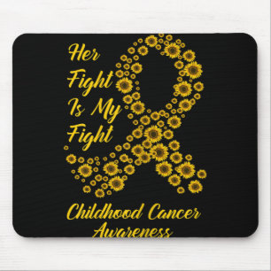 Tu Her Fight Is My Fight Childhood Cancer Awarenes Mouse Mat