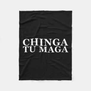 Tu Maga Anti Trump Mexican Spanish Latin Word Fleece Blanket