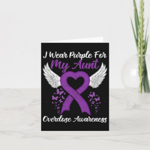 Tu Support Overdose Awareness Month Costume Aunt G Card