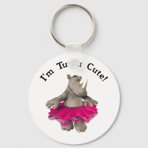 Tu-Tu Cute Rhino Keychain