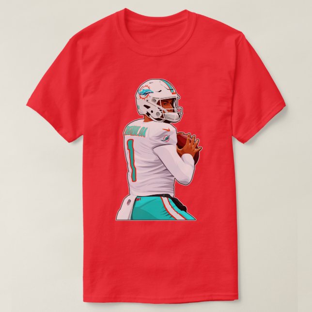 Tua Tagovailoa 13 Ready to Pass TShirt (Design Front)