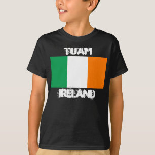 Tuam, Ireland with Irish flag T-Shirt