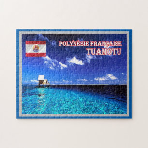 Tuamotu - French Polynesia - Panorama - Jigsaw Puzzle