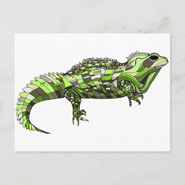 Tuatara Green Postcard (Front)