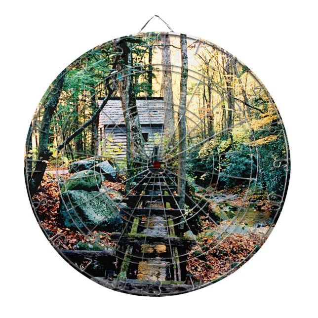 Tub Mill Bathed in Sunshine Dartboard (Front)