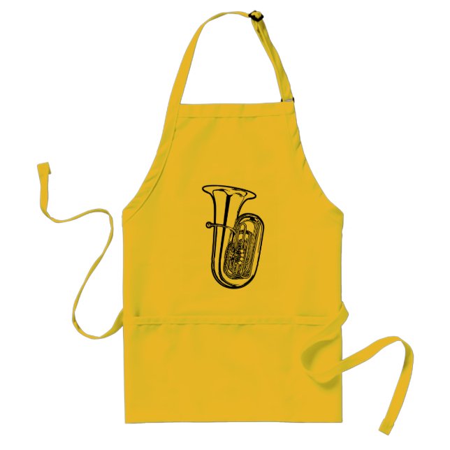 Tuba Adorned Apron (Front)