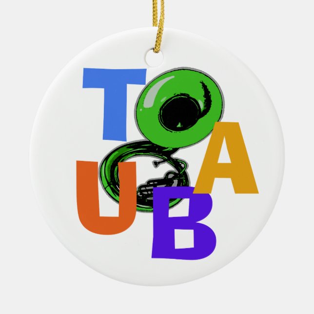 TUBA CERAMIC TREE DECORATION (Front)