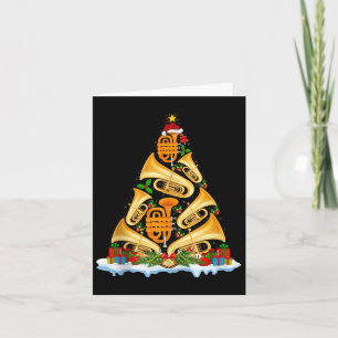Tuba Christmas Tree Lights Tuba Music Lover Musica Card