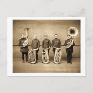 Tuba Cops (Sepia) Postcard